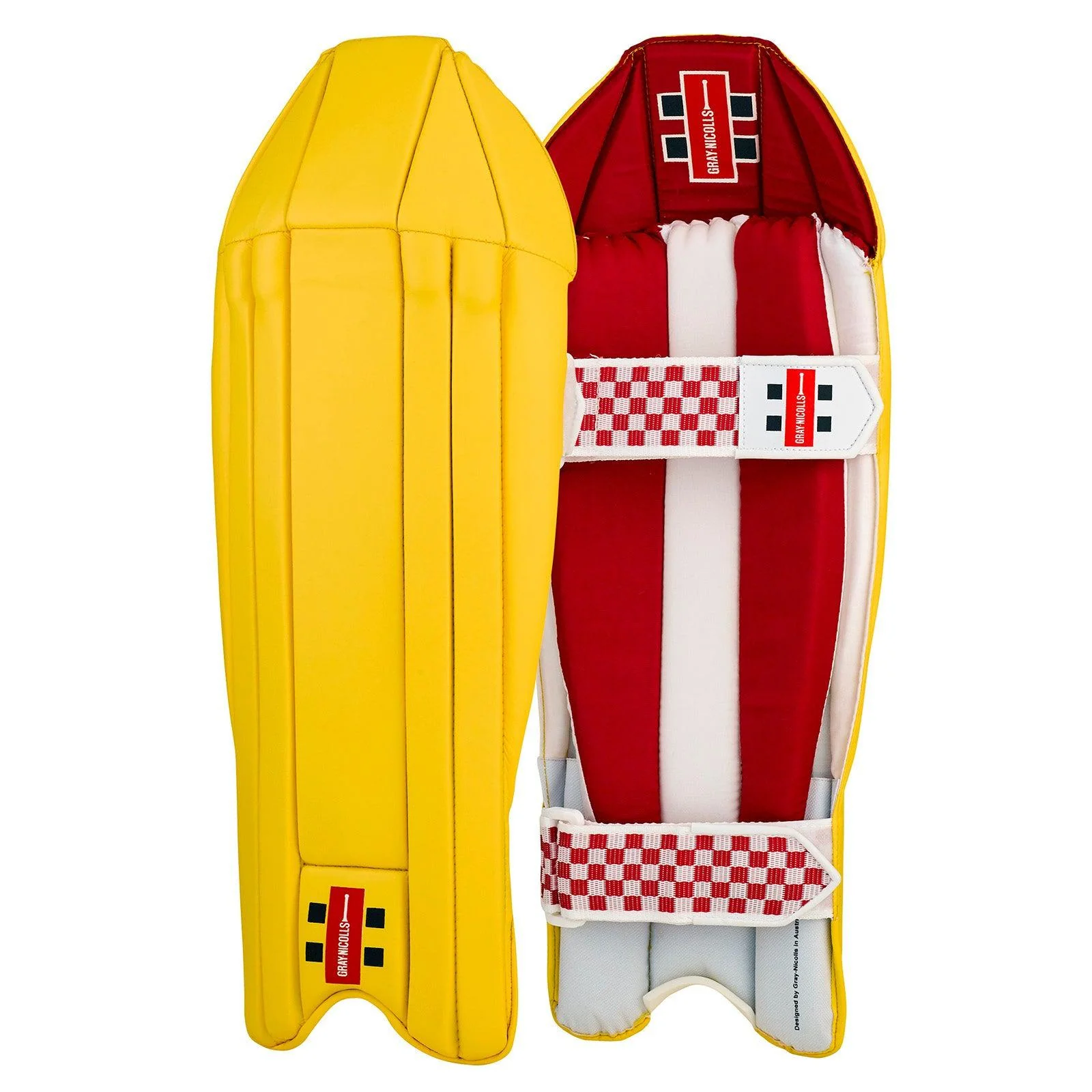 Gray Nicolls Wicket Keeping Legguard Yellow - Adult