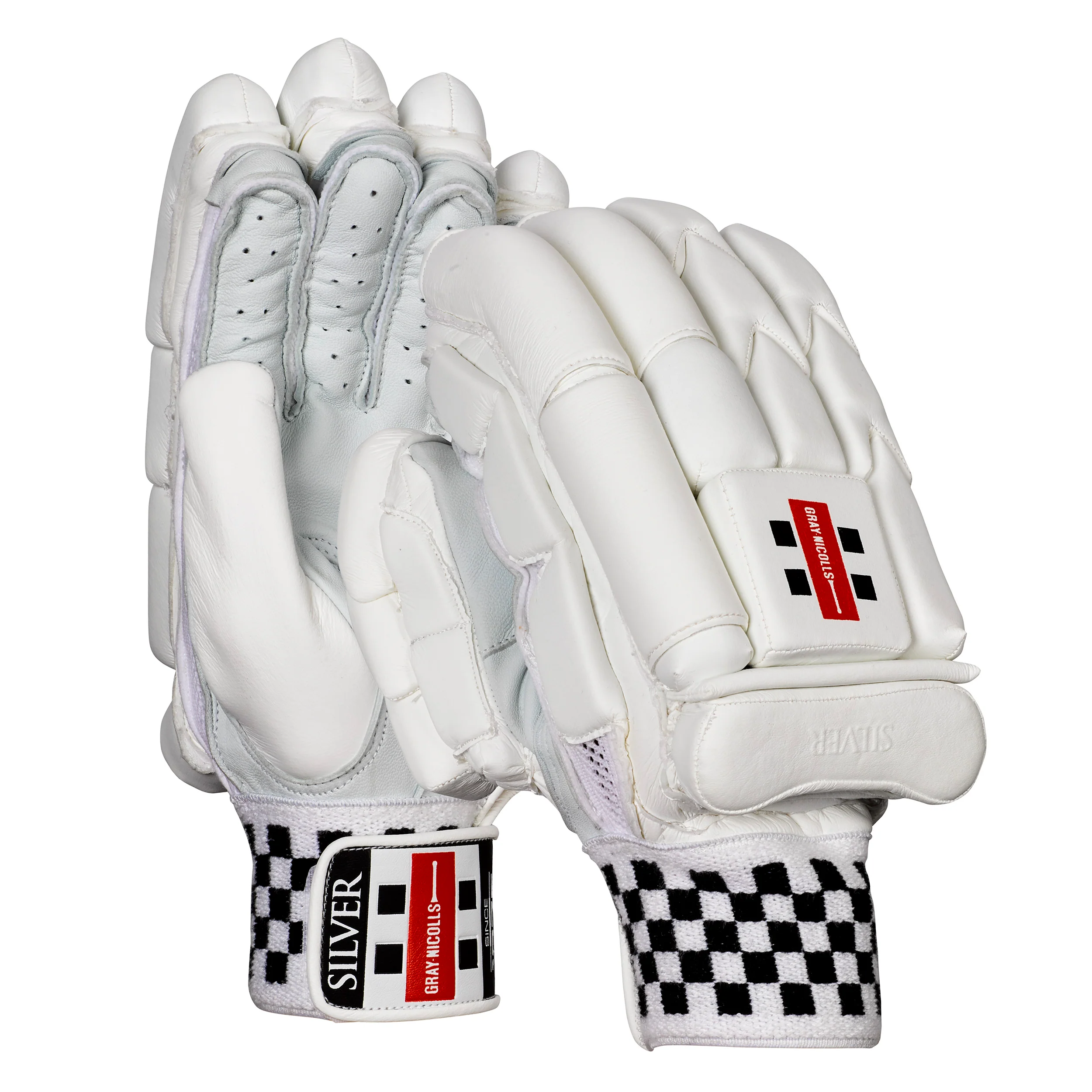 Gray Nicolls Silver Batting Gloves - Small Adult