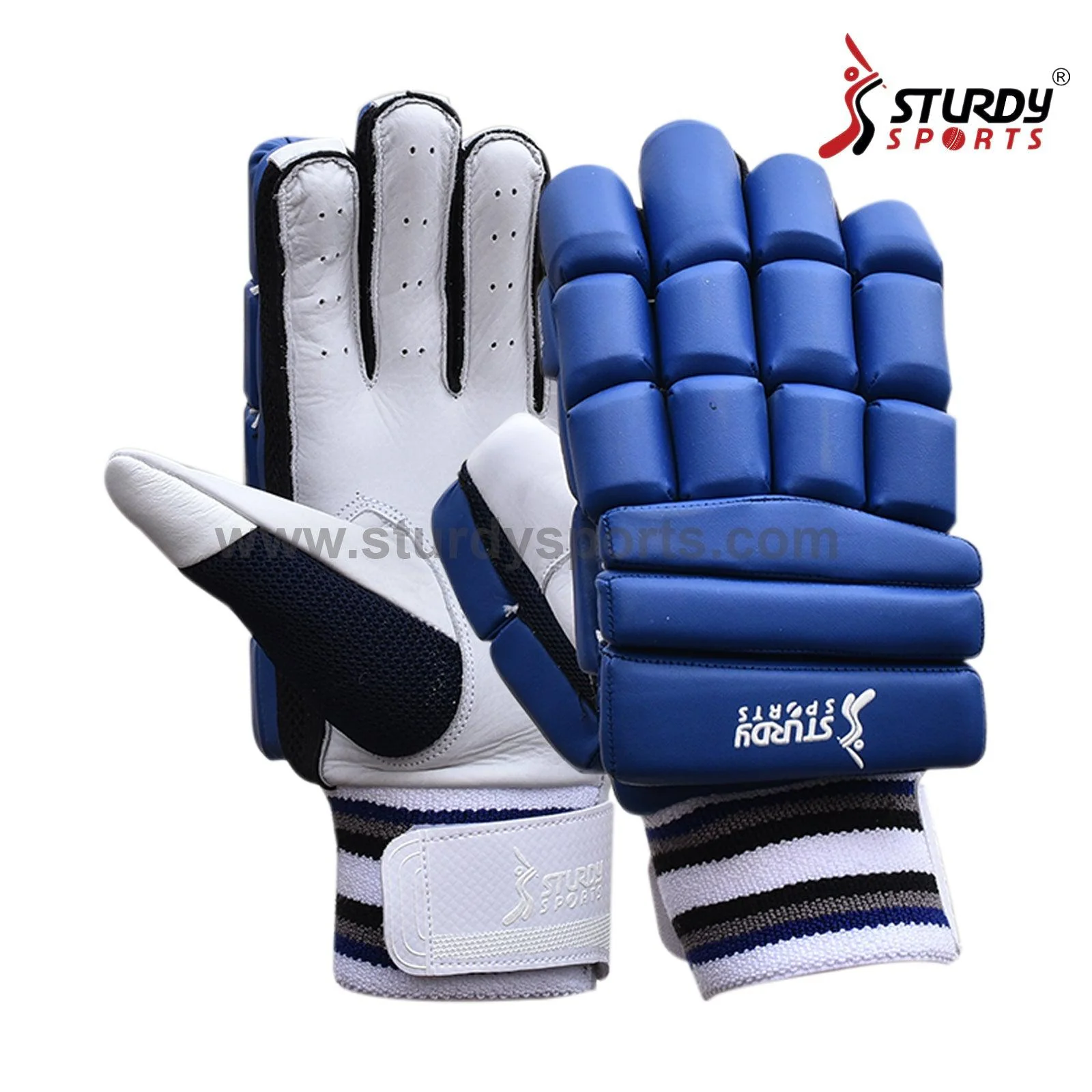 Sturdy Dragon Royal Blue Cricket Batting Gloves - Adult - Image 5